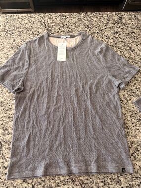 NWT Threads 4 Thought Men's XL Striped Crew Neck Tee